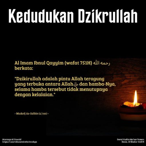 Kedudukan Dzikrullah