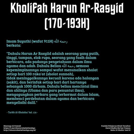 Kholifah Harun Ar-Rasyid (170-193H)